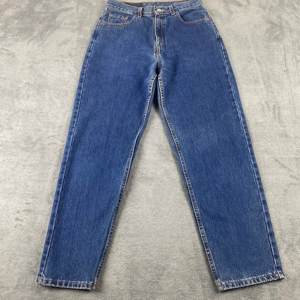 Vintage 90s Levi's 560 Womens 8 Reg Loose Fit Straight Leg Blue Jeans USA 554